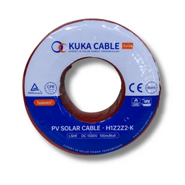 Solar kábel 6mm2 piros 100m (KUKA CABLE)