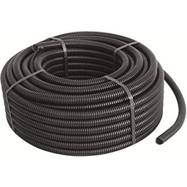Gégecső 25mm fekete (tekercs, 75m) nem behúzószálas