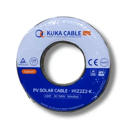Solar kábel 6mm2 fekete 100m (KUKA CABLE)
