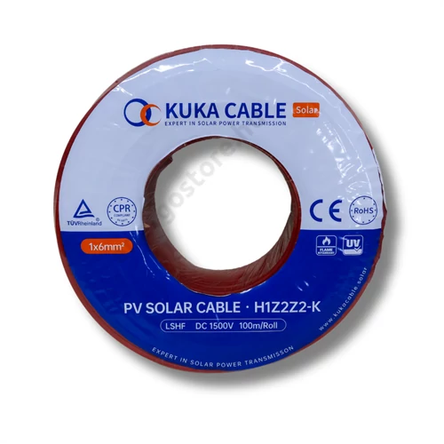 Solar kábel 6mm2 piros 100m (KUKA CABLE)