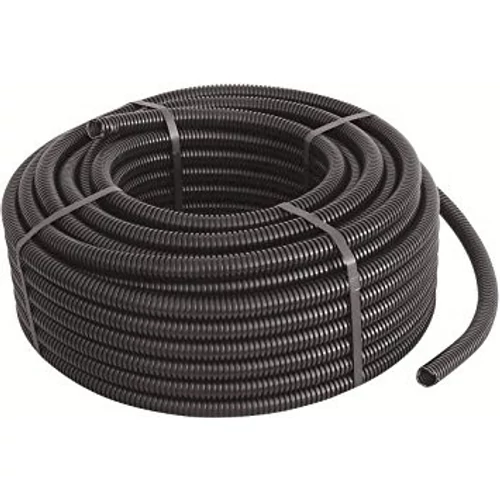 Gégecső 25mm fekete (tekercs, 75m) nem behúzószálas