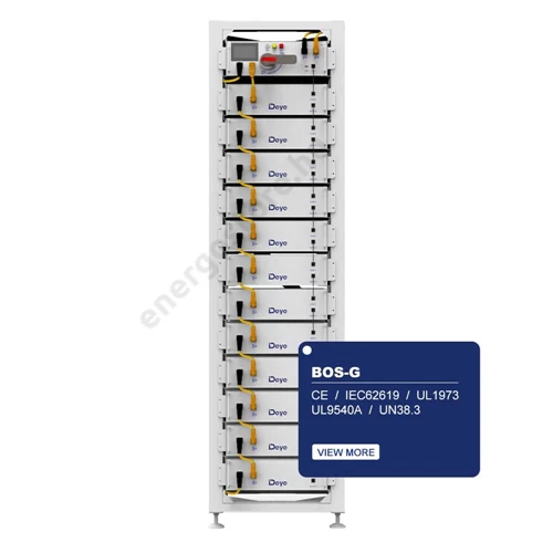 Deye akkumulátor polc BOS-GM5.1 akkumulátorhoz (13 db-os Rack szekrény 3U-Hrack)