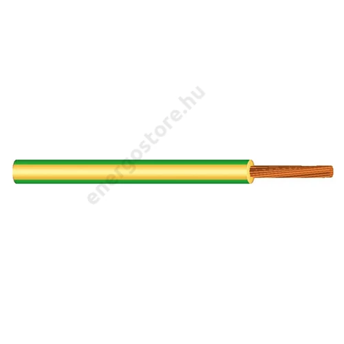 Vezeték 1x6 mm2 MKH zöld/sárga